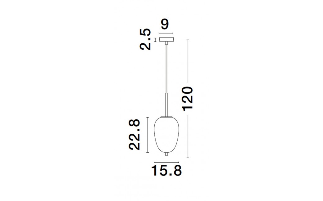 Luces Exclusivas PILAR Wisząca Nowoczesna złoty i odcienie złota 1xE27 max 12W LE43666