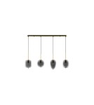 Pendant lamps - Luces Exclusivas PILAR Pendant Modern gold and gold shades 4xE27 max 12W LE43667 - product 1