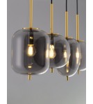 Pendant lamps - Luces Exclusivas PILAR Pendant Modern gold and gold shades 4xE27 max 12W LE43667 - product 2