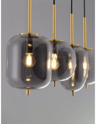 Luces Exclusivas PILAR Pendant Modern gold and gold shades 4xE27 max 12W LE43667 - product 2