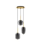 Pendant lamps - Luces Exclusivas PILAR Pendant Modern gold and gold shades 3xE27 max 12W LE43668 - product 1