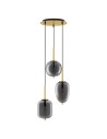 Luces Exclusivas PILAR Pendant Modern gold and gold shades 3xE27 max 12W LE43668
