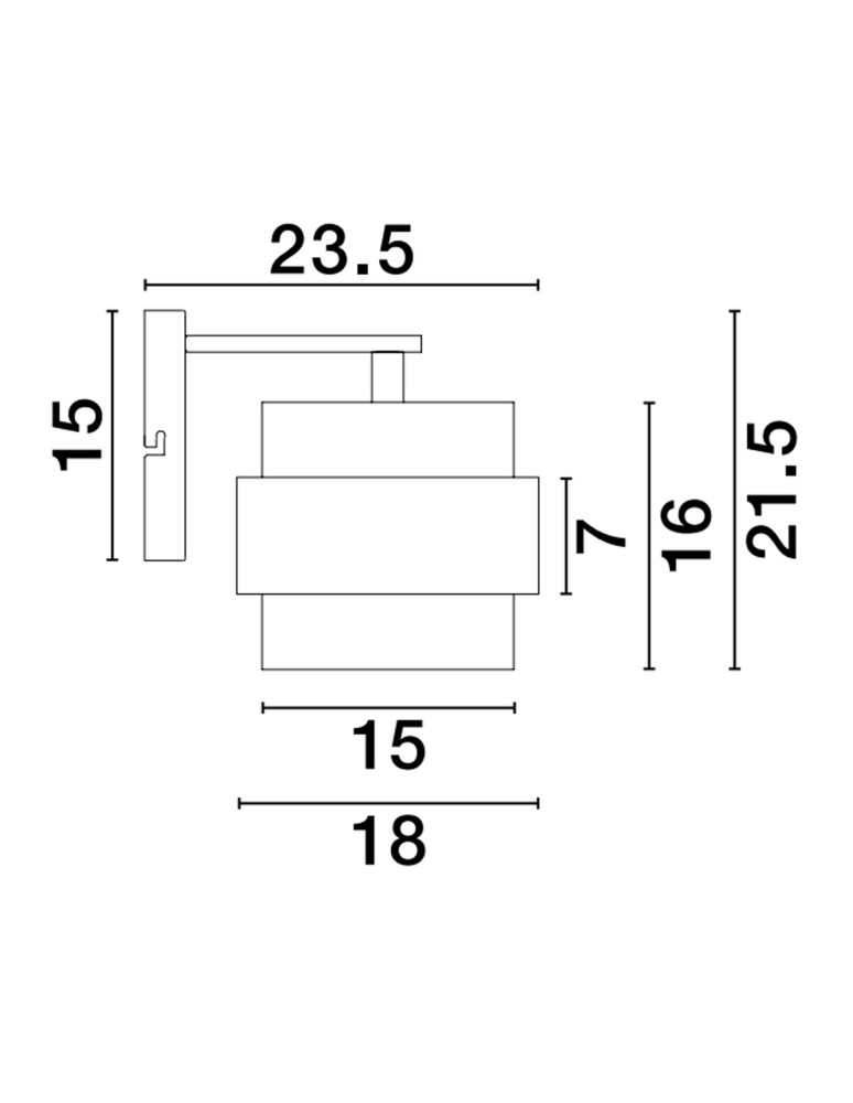 Kinkiety - Luces Exclusivas VIEJA Ścienna Nowoczesna złoty i odcienie złota 1xE27 max 12W LE43669 - produkt kolory-swiatla.pl 2