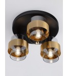 Ceiling lamps - Luces Exclusivas VIEJA Ceiling Modern Gold and shades of gold 3xE27 max 12W LE43671 - product 2
