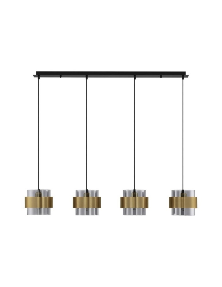 Pendant lamps - Luces Exclusivas VIEJA Pendant Modern gold and gold shades 4xE27 max 12W LE43672 - product kolory-swiatla.pl 1