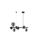 Lampy wiszące - Luces Exclusivas PARLA Wisząca Nowoczesna czarny 7xG9 max 5W LE43673 - produkt 1