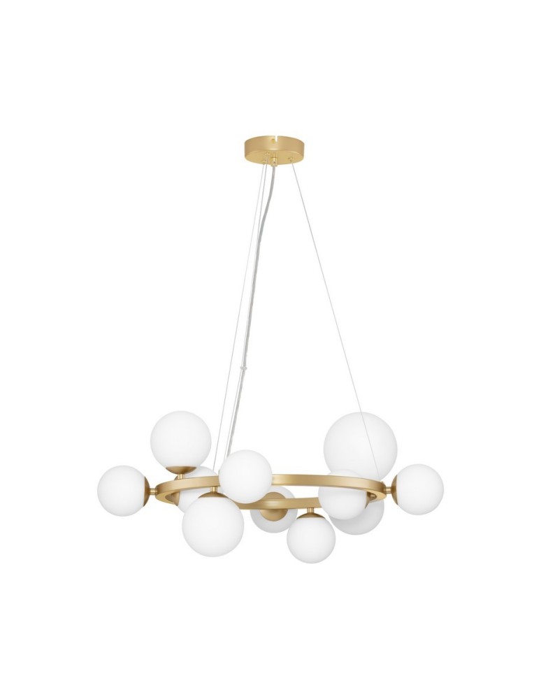 Pendant lamps - Luces Exclusivas PARLA Pendant Modern gold and gold shades 11xG9 max 5W LE43674 - product kolory-swiatla.pl 1
