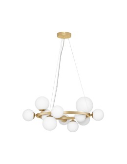 Luces Exclusivas PARLA Wisząca Nowoczesna złoty i odcienie złota 11xG9 max 5W LE43674