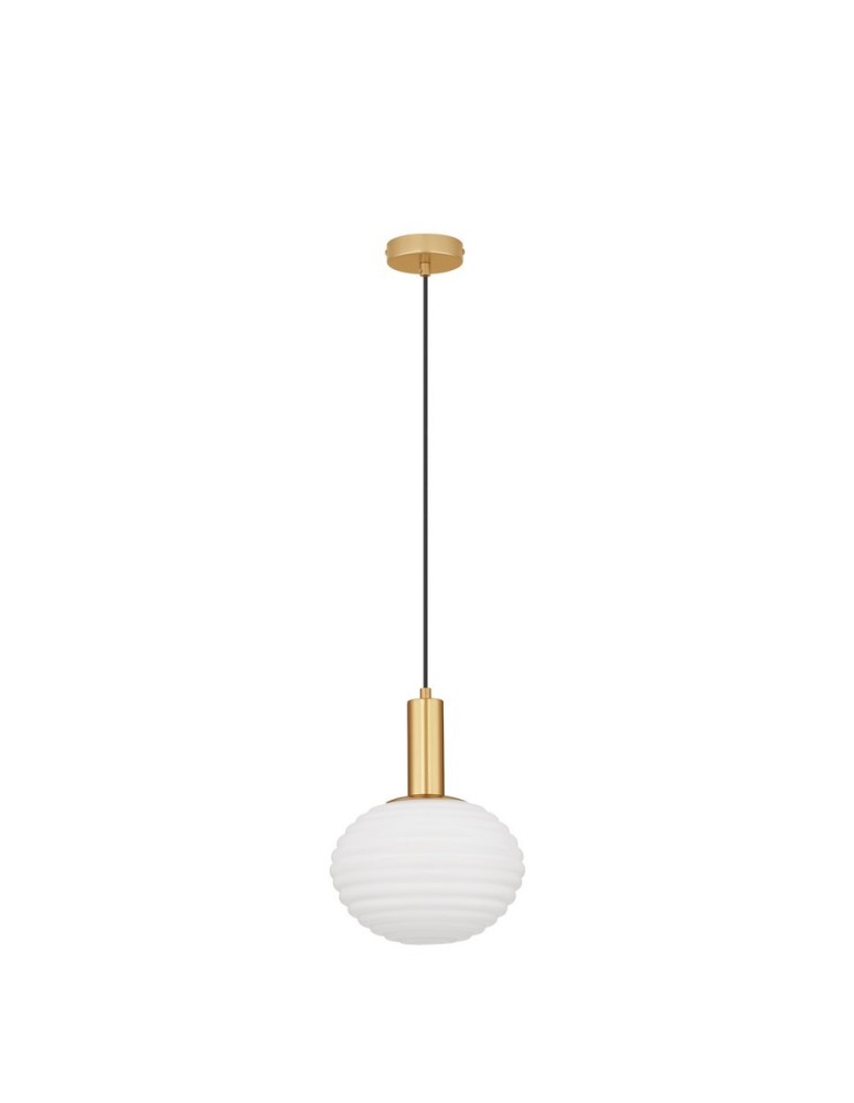 Single pendant lamps - Luces Exclusivas BALAJU Pendant Modern gold and gold shades 1xE27 max 12W LE43678 - product kolory-swiatla.pl 1