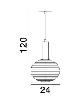 Luces Exclusivas BALAJU Pendant Modern gold and gold shades 1xE27 max 12W LE43678 - product 2