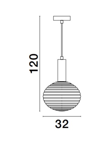 Luces Exclusivas BALAJU Wisząca Nowoczesna złoty i odcienie złota 1xE27 max 12W LE43679 - produkt 2