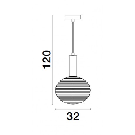 Luces Exclusivas BALAJU Wisząca Nowoczesna złoty i odcienie złota 1xE27 max 12W LE43679