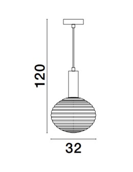 Luces Exclusivas BALAJU Wisząca Nowoczesna złoty i odcienie złota 1xE27 max 12W LE43679 - produkt 2