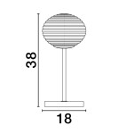 Table lamps - Luces Exclusivas BALAJU Table Gold and Shades of Gold 1xE14 max 5W LE43680 - product 2