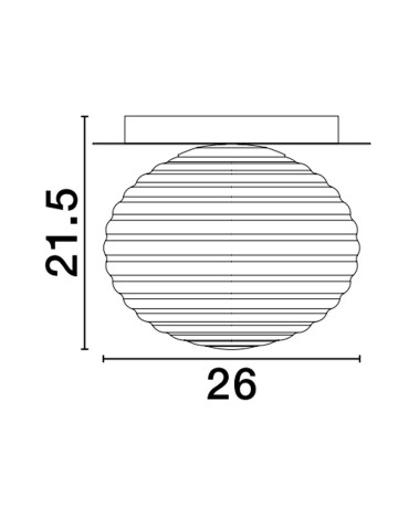 Luces Exclusivas BALAJU Sufitowa Nowoczesna złoty i odcienie złota 1xE27 max 12W LE43684 - produkt 2