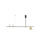 Pendant lamps - Luces Exclusivas BALBOA Modern Pendant Black 3xE27, G9 max 12W LE43686 - product 1