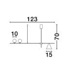 Lampy wiszące - Luces Exclusivas BALBOA Wisząca Nowoczesna czarny 3xE27, G9 max 12W LE43686 - produkt 2