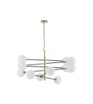 Pendant lamps - Luces Exclusivas PLATO Pendant Modern Black 12xG9 max 5W LE43689 - product 1