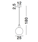 Single pendant lamps - Luces Exclusivas BALCHE Pendant Modern gold and gold shades 1xE27 max 12W LE43694 - product 2