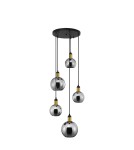 Pendant lamps - Luces Exclusivas BALCHE Pendant Modern gold and gold shades 5xE27 max 12W LE43696 - product 1