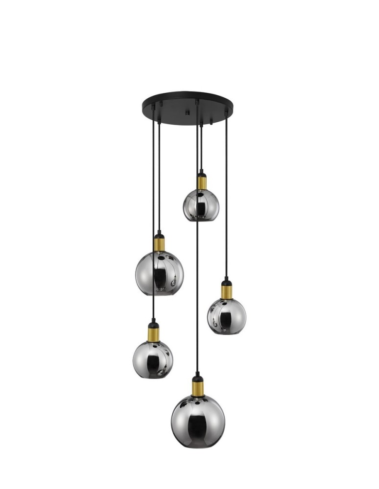 Pendant lamps - Luces Exclusivas BALCHE Pendant Modern gold and gold shades 5xE27 max 12W LE43696 - product kolory-swiatla.pl 1
