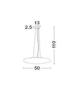 Luces Exclusivas LIBANO Wisząca Nowoczesna srebrny i odcienie srebra 3xE27 max 12W LE43697 - produkt 2