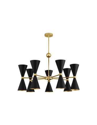 Luces Exclusivas BALSAS Pendant Modern Black 14xE14 max 5W LE43698