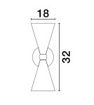 Wall lamps - Luces Exclusivas BALSAS Wall-mounted Modern Black 2xE14 max 5W LE43699 - product 2