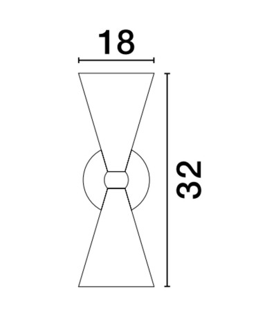 Luces Exclusivas BALSAS Wall-mounted Modern Black 2xE14 max 5W LE43699 - product 2