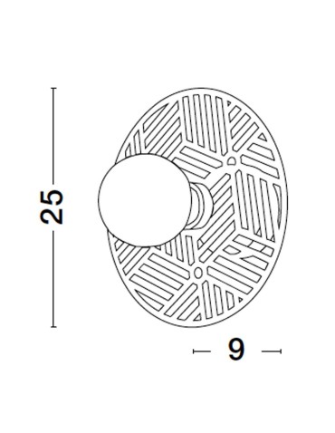 Luces Exclusivas BAMEPA Wall-mounted Modern Gold and gold shades 1xE27 max 12W LE43700 - product 2