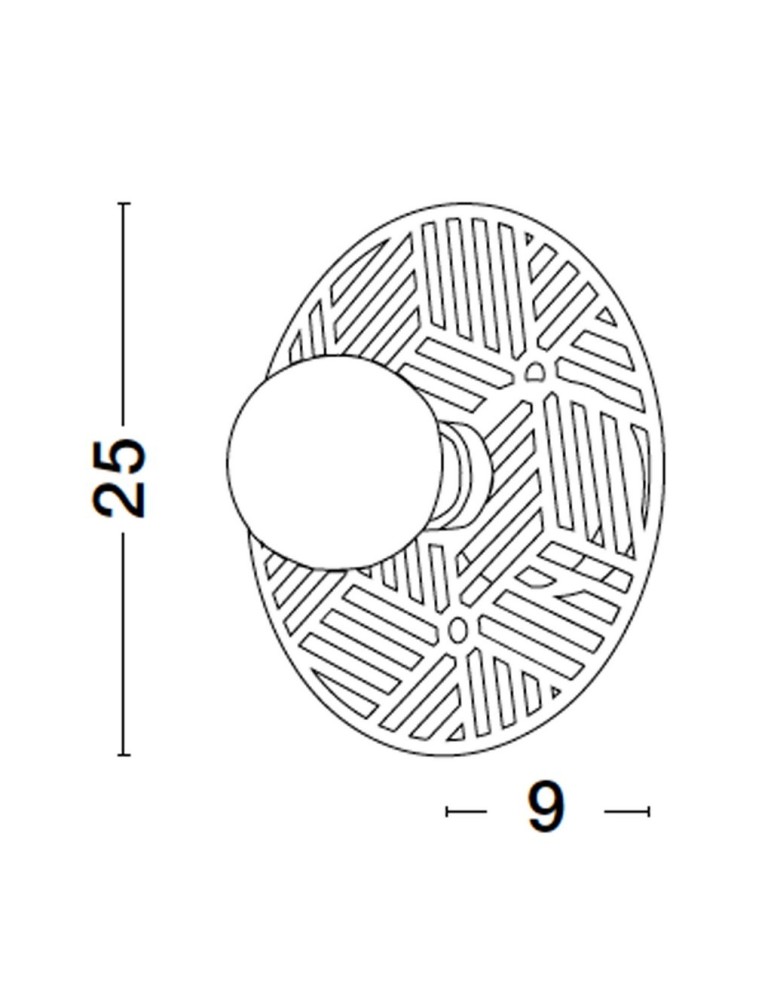 Kinkiety - Luces Exclusivas BAMEPA Ścienna Nowoczesna złoty i odcienie złota 1xE27 max 12W LE43700 - produkt kolory-swiatla.pl 2
