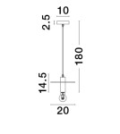 Single pendant lamps - Luces Exclusivas BAJIO Pendant Modern gold and gold shades 1xE27 max 12W LE43702 - product 3