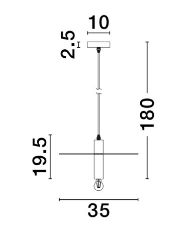 Luces Exclusivas BAJIO Wisząca Nowoczesna złoty i odcienie złota 1xE27 max 12W LE43703 - produkt 2