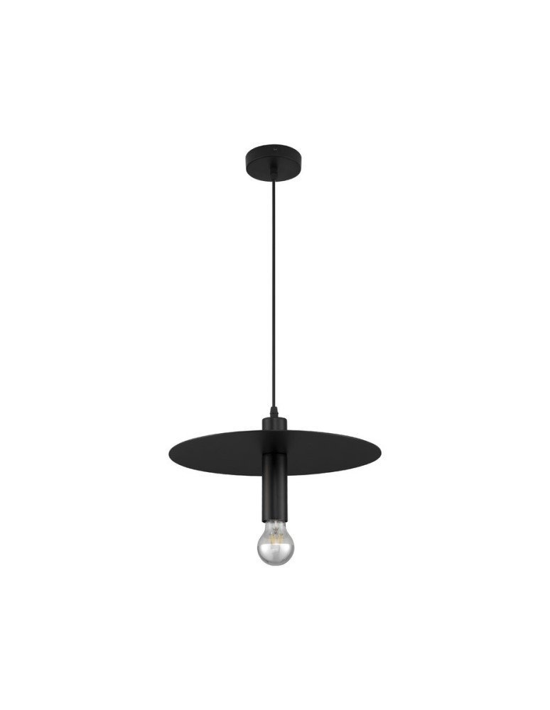Single pendant lamps - Luces Exclusivas BAJIO Pendant Modern Black 1xE27 max 12W LE43705 - product kolory-swiatla.pl 1