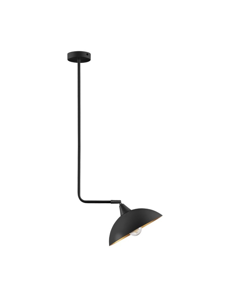 Single pendant lamps - Luces Exclusivas BAMORE Pendant Modern Black 1xE27 max 12W LE43706 - product kolory-swiatla.pl 1