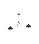 Pendant lamps - Luces Exclusivas BAMORE Pendant Modern Black 2xE27 max 12W LE43707 - product 1
