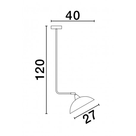 Luces Exclusivas BAMORE Wisząca Nowoczesna biały 1xE27 max 12W LE43708