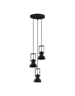 Luces Exclusivas BANCOS Wisząca Nowoczesna czarny 3xE14 max 5W LE43714