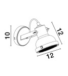 Wall lights - Luces Exclusivas BANCOS Wall Spotlight Black 1xE14 max 5W LE43715 - product 2