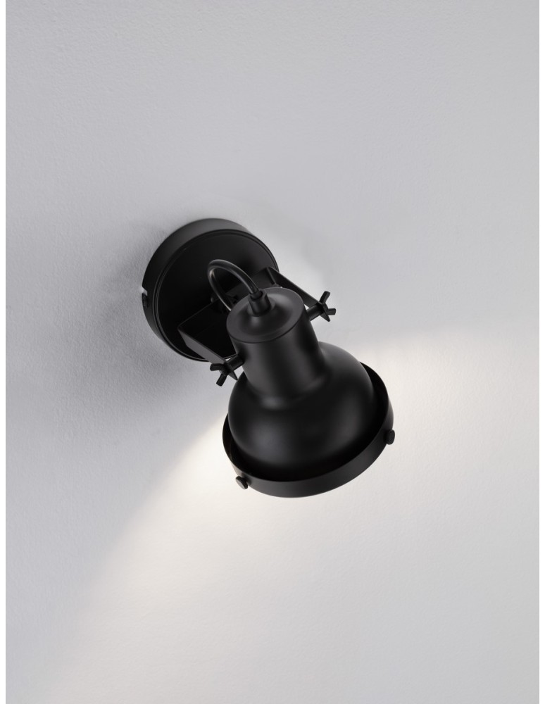 Wall lights - Luces Exclusivas BANCOS Wall Spotlight Black 1xGU10 max 10W LE43716 - product kolory-swiatla.pl 2