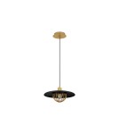 Single pendant lamps - Luces Exclusivas CUERNAVACA Pendant Modern gold and gold shades 1xE27 max 12W LE43720 - product 1