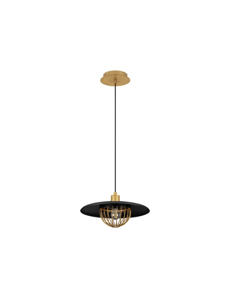 Single pendant lamps - Luces Exclusivas CUERNAVACA Pendant Modern gold and gold shades 1xE27 max 12W LE43720 - product kolory-swiatla.pl 1