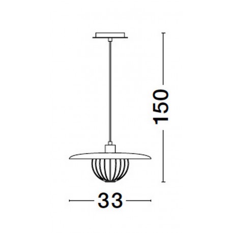 Luces Exclusivas CUERNAVACA Wisząca Nowoczesna złoty i odcienie złota 1xE27 max 12W LE43720