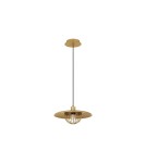 Single pendant lamps - Luces Exclusivas CUERNAVACA Pendant Modern gold and gold shades 1xE27 max 12W LE43721 - product 1