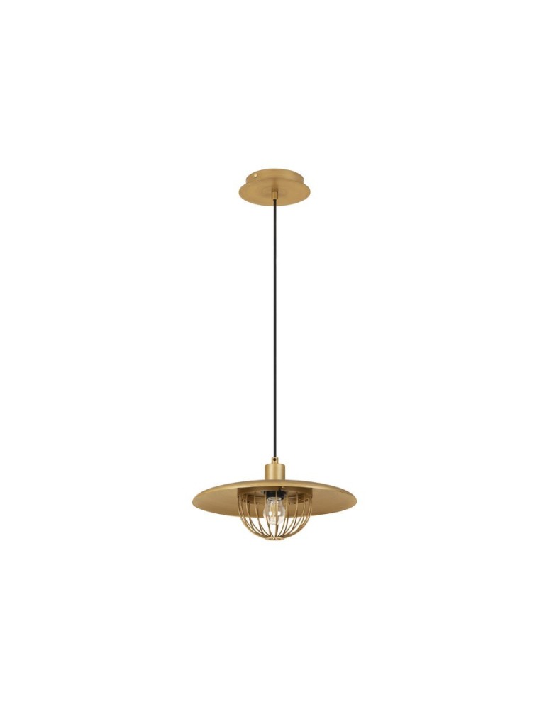 Single pendant lamps - Luces Exclusivas CUERNAVACA Pendant Modern gold and gold shades 1xE27 max 12W LE43721 - product kolory-swiatla.pl 1
