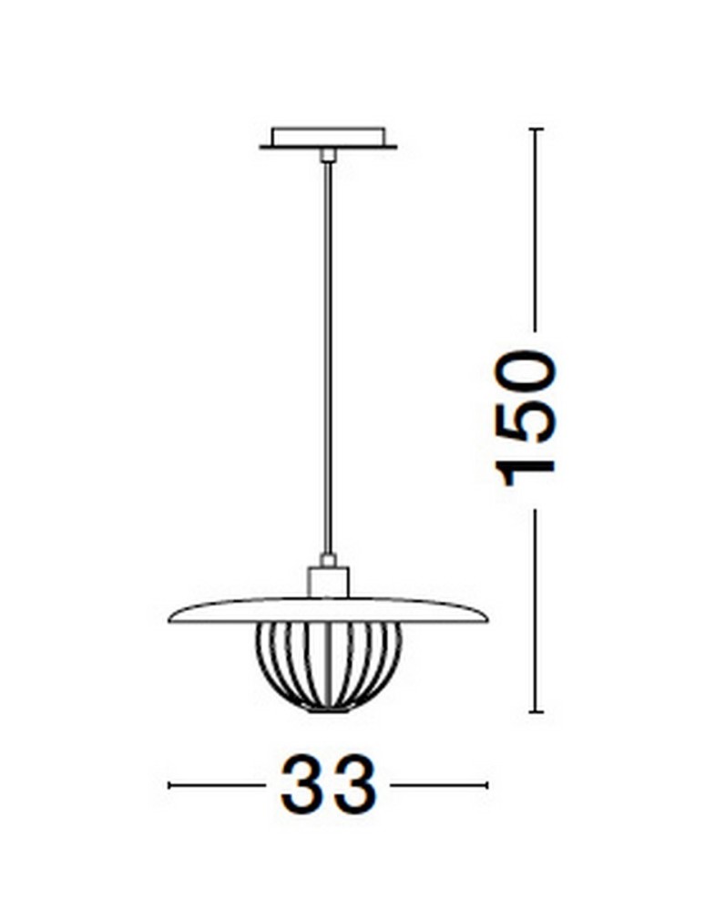 Single pendant lamps - Luces Exclusivas CUERNAVACA Pendant Modern gold and gold shades 1xE27 max 12W LE43721 - product kolory-swiatla.pl 2