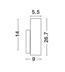 Bathroom wall lamps - Luces Exclusivas BANOME Wall Bathroom IP44 black 1xE14 max 5W LE43722 - product 2
