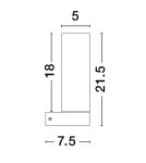 Bathroom wall lamps - Luces Exclusivas BANTHI Wall Bathroom IP44 black 1xE14 max 5W LE43723 - product 2