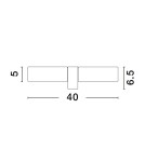 Bathroom wall lamps - Luces Exclusivas BANTHI Wall Bathroom IP44 black 1xE14 max 5W LE43724 - product 2