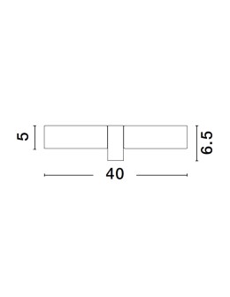 Luces Exclusivas BANTHI Ścienna Łazienkowa IP44 czarny 1xE14 max 5W LE43724 - produkt 2